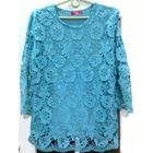 Бирюзовая нарядная туника, р-р 50-52, снизила цену