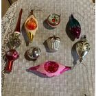 Елочные Игрушки Набор Верхушка Сосульки и др стекло СССР