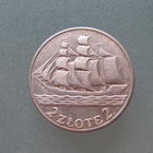 2 злотых 1936, Польша.