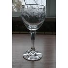 Бокалы высокие 15,5 см  5 шт резьба по стеклу