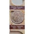 США 1 доллар президент Уильям Гарисон 1841