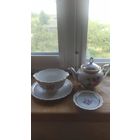 Красивый набор из трёх предметов.Кахла.ГДР.Позолота.