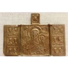 Складень. Богоматерь Тихвинская.