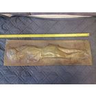 Панно девушка с мечом Амазонка чеканка