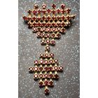 Брошь чехословакия времен ссср рубиновое стекло распродажа коллекции