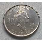 Канада 10 центов, 2001 Международный год добровольцев 3-14-15