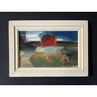 Щемелёв Л.Д. Картон, масло. 1980-е г., в родной раме. Размер 27,5х19,5 см.