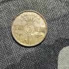 5 центов(1925г.) Литва.