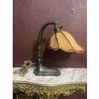 Старинная настольная лампа, 1900-1910 год, металл, ткань,Европа, много лотов с рубля
