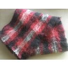 Шарф мужской мохеровый 26 х 125 черно бордово серый