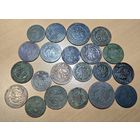 Медные монеты. До Николая 2. 21шт. Нечастые года