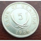 Уганда. 5 центов 1966