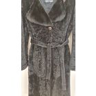 Пальто демисезонное меховое(мерлушка)-р-р 44-46,