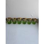 Рюмки зелёное стекло СССР