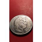 5 франков 1833 серебро. С рубля. хорошая (01)