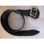 Ремень офицерский кожаный чёрный ВМФ СССР, морской пехоты, длина до 102 см