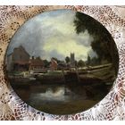 Тарелка коллекционная Мельница Деревенский мотив Royal Doulton Англия 27 см