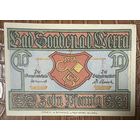 Нотгельд , 10 пфеннигов,  Бад-Зоден-алль-Зерра. 1921 год. Веймарская республика