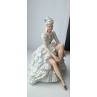 Фарфоровая немецкая  статуэтка "Балерина (танцовщица)" Унтервайсбах