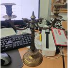 Подсвечник в тяжелом металле. Фонарь. 30см. Без изьянов