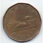 КОНФЕДЕРАЦИЯ КАНАДА 1 ДОЛЛАР. 1989. ФАУНА. ГАГАРА