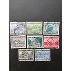 Польша 1935 Неполная серия марок "Различные достопримечательности Польши" (гашение без клея, наклейки) Mi.301-306,308-309 каталог 0.70 евро