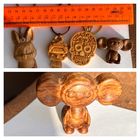 Подвески для детей Чебурашка, Наруто (аниме), Череп (Мексика), Кролик Дуб и сувель березы Цена разная