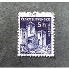 Марка Чехословакия 1960 год Замок