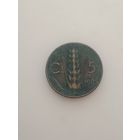 Италия 5 чентезимо 1925 года.
