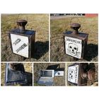 Фонарь железнодорожный " ОСТОРОЖНО ЗАРАЖЕНО". СССР, 1962г.