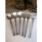 Набор столовых приборов. Мельхиор.