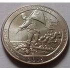 25 центов, квотер США, форт Молтри (штат Южная Каролина), P