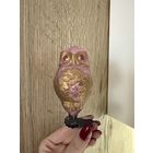 Елочная игрушка Сова филин ссср редкий окрас