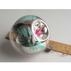 Елочная игрушка ШАР - ФОНАРИК большой  8 см времен СССР вид 3