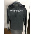 Худи серая с капюшоном 40-42 Замеры на фото