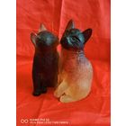 Эксклюзивная  Статуэтка "Кошки" Chat DAUM Crystal Pate de Verre Amber Kittens стопроцентный оригинал старт с 1 рубля трёхдневный аукцион