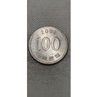 Южная Корея 100 вон 2002