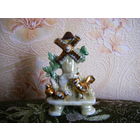 Вазочка на один цветок. Позолота. Старая Германия.