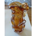 Ваза Богемия гутное стекло