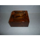 Антикварная Пепельница 30-ых Чехия Толстое Цветное Стекло