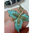 Серёжка , натуральная эмоль , не магнит . С рубля .