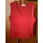 Красивая майка с отделкой,52-54 р.