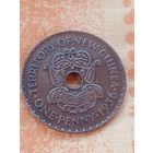 5. Распродажа! (Смотрите другие лоты) 1 пенни Британская Гвинея 1936 г. Редкая! UNC!