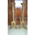 Старинные Бронзовые Подсвечники.  Готика18-19 век.