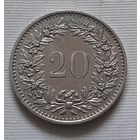 20 раппенов 1977 г. Швейцария