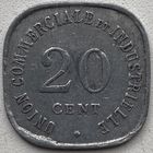 Франция 20 сантимов 1917 г. Венсенн. Нотгельд