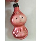 Игрушка ёлочная Редисочка, стекло. СССР