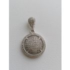 Кулон серебро 925 пробы, круглый