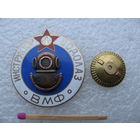 Знак. Инструктор-водолаз ВМФ. эмаль, накладной, тяжёлый