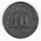 Германия 10 пфеннигов 1917 год DD _состояние VF+